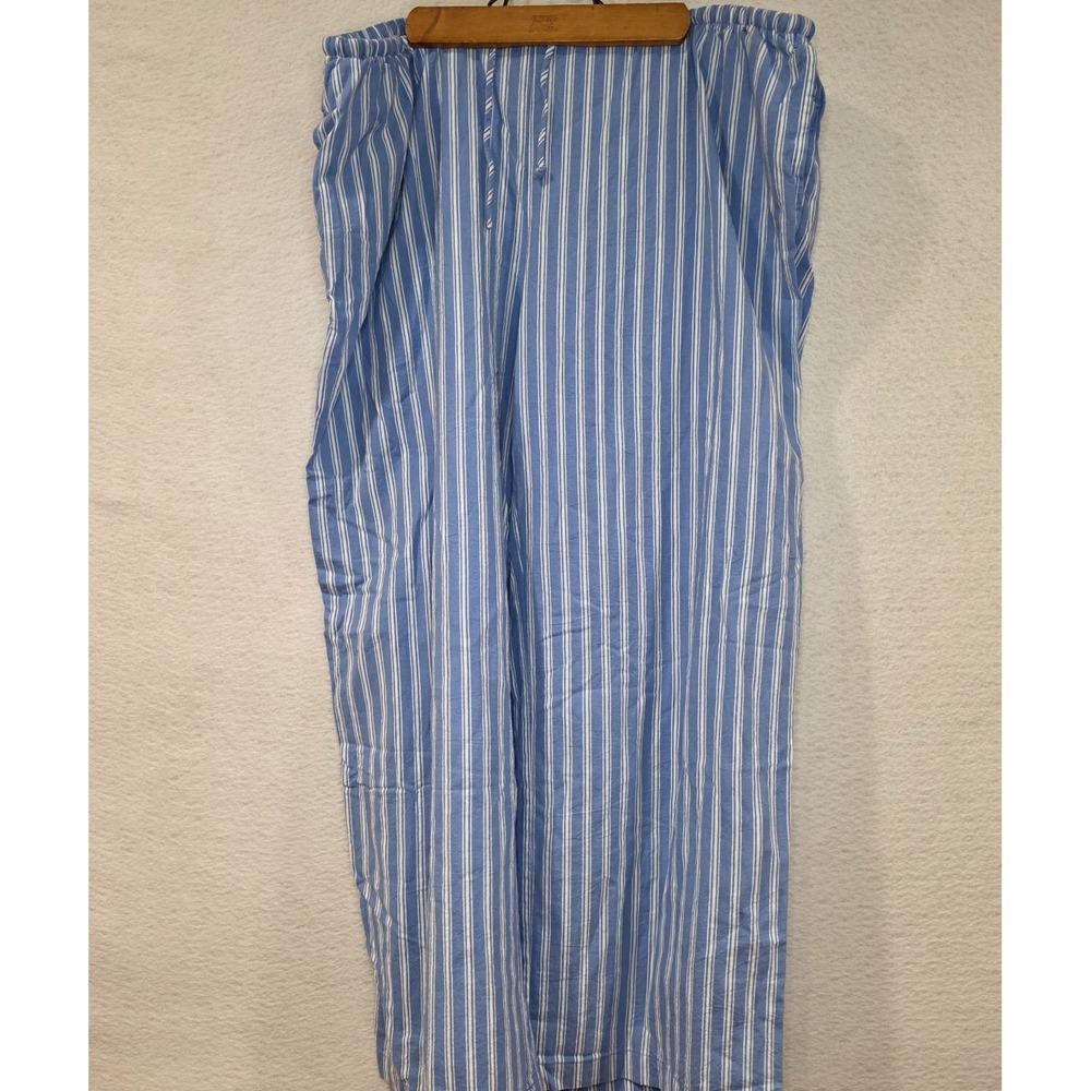 No Boundaries Women's Blue & White Striped Lounge Pajama Pants Drawstring XL